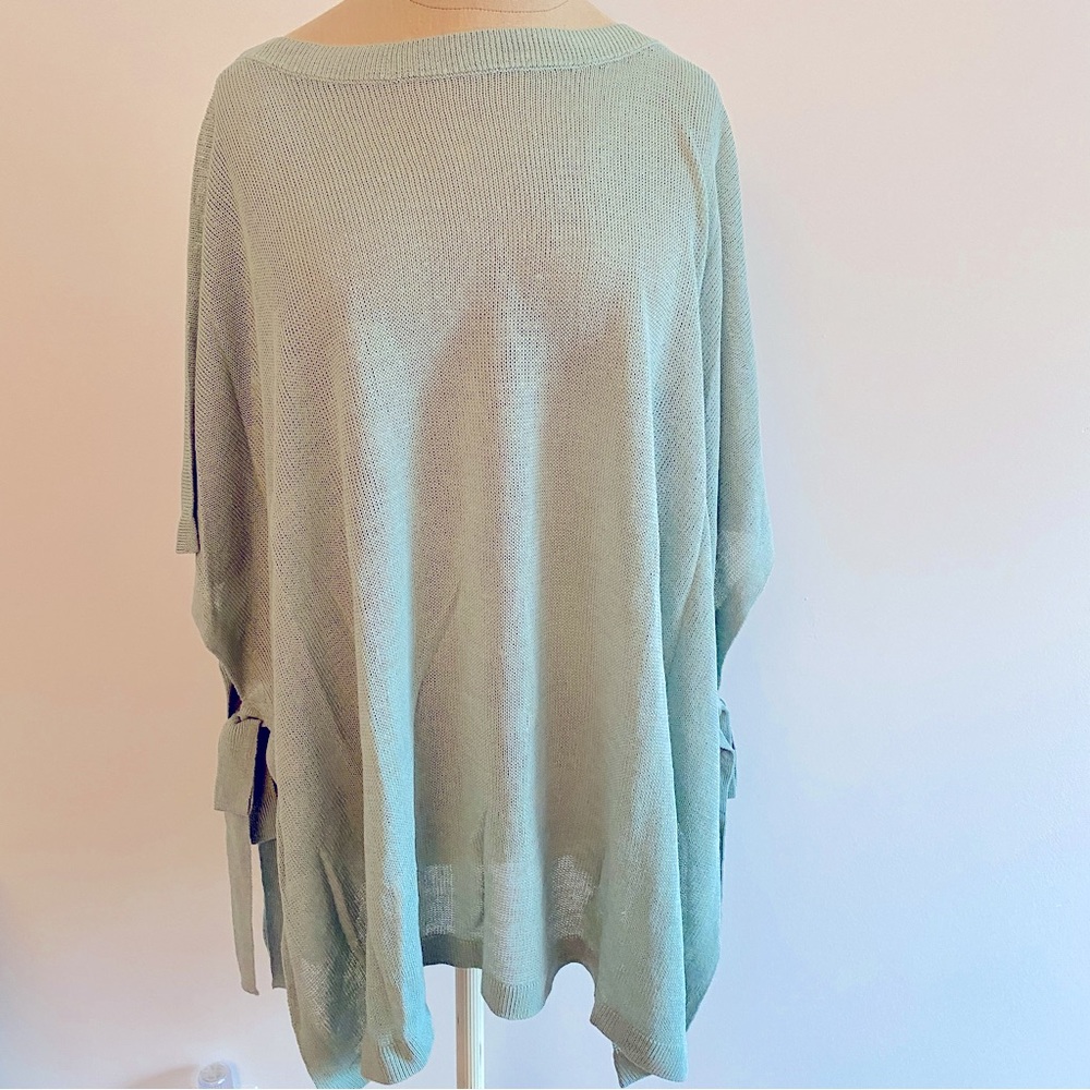 J. Jill Poncho in sea glass green